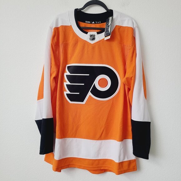 Adidas NHL Philadelphia Flyers Authentic Jersey GT5612 Size 52 Orange